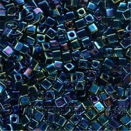 Cubos MIYUKI™ Azul Irisado Metalizado