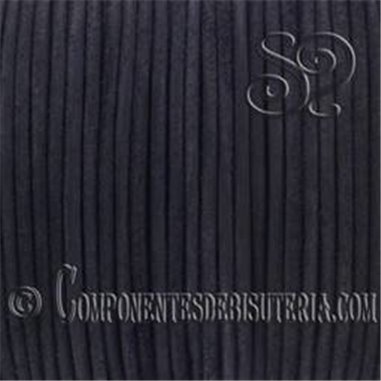Cordon de Cuero Negro 4mm