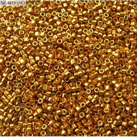 DELICAS MIYUKI 11/0 DURACOAT GALVANIZED YELLOW GOLD