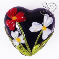 colgante-corazon-cristal-italiano-negro-flores